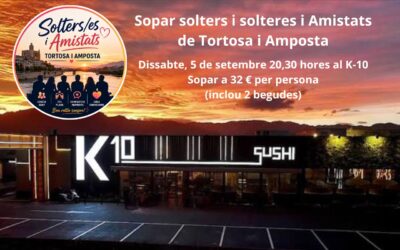 Sopar K-10 Tortosa el 5 de setembre