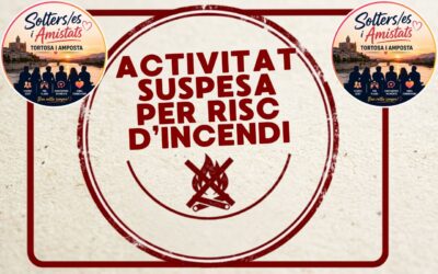 ACTIVITAT SUSPESA: QUEDEM A MIRAR ELS FOCS DE TORTOSA! 🎆
