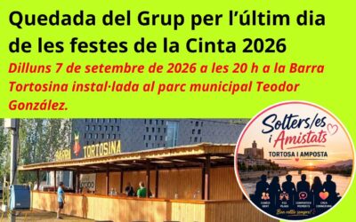 L’última trobada de les Festes de la Cinta del Grup d’amitats d’Amposta i Tortosa